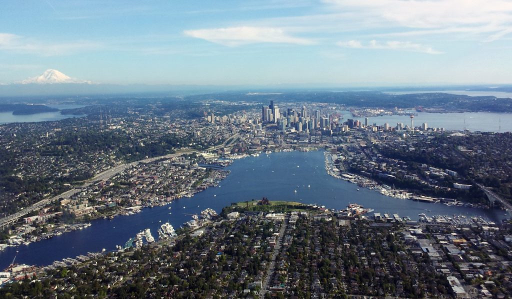 Arial View of South Lake Union