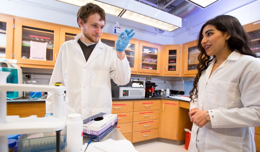 UW Scientists Look at Test Tube